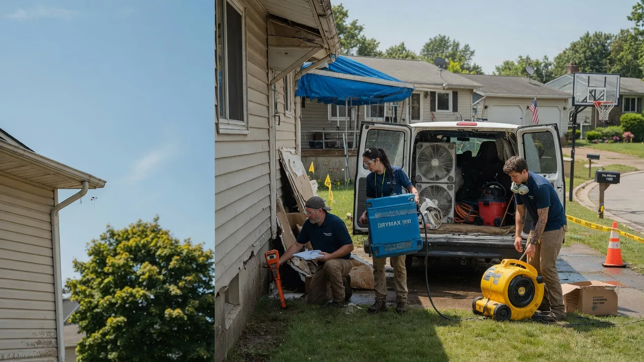 Ceiling Leak Cleanup in North Salem, IN near me